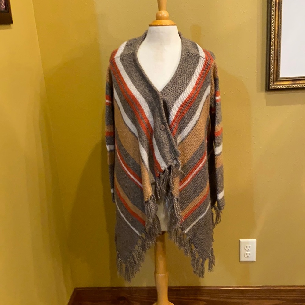 Sacred Threads Shawl Style Cardigan Size M